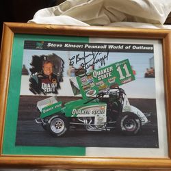 Steve Kinser Autographed Picture