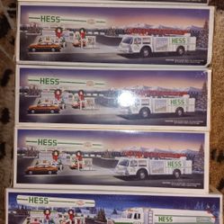 10  Hess Trucks New Still In Original Boxes..