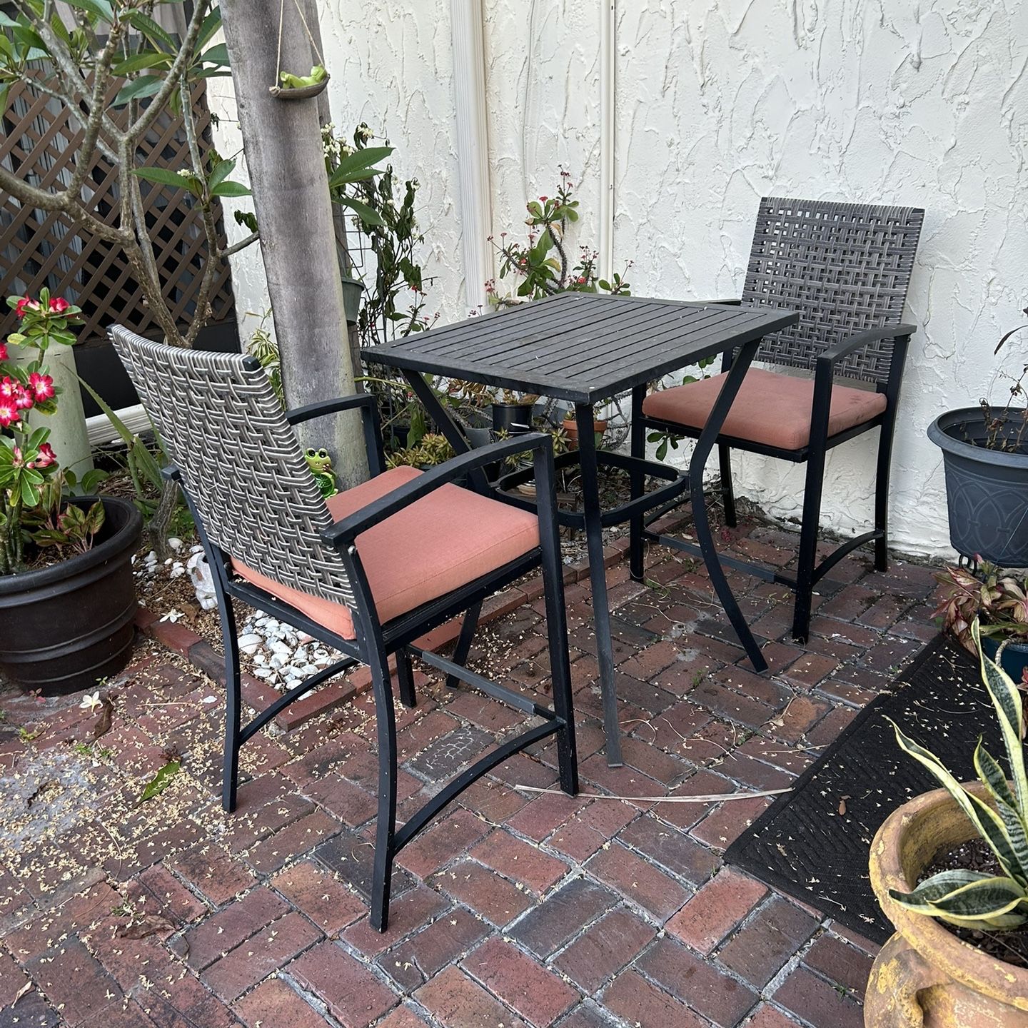 Patio High Chairs And Table
