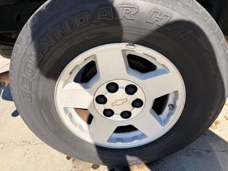 4 17” stock Silverado wheels with good tires