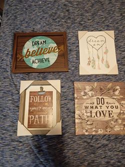 Dream- Believe-Love-Path Wall Decors