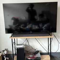 55 Inch 4K TCL + Samsung Soundbar And Subwoofer + Entertainment Console