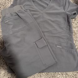 Jaanuu Grey Scrub Set 