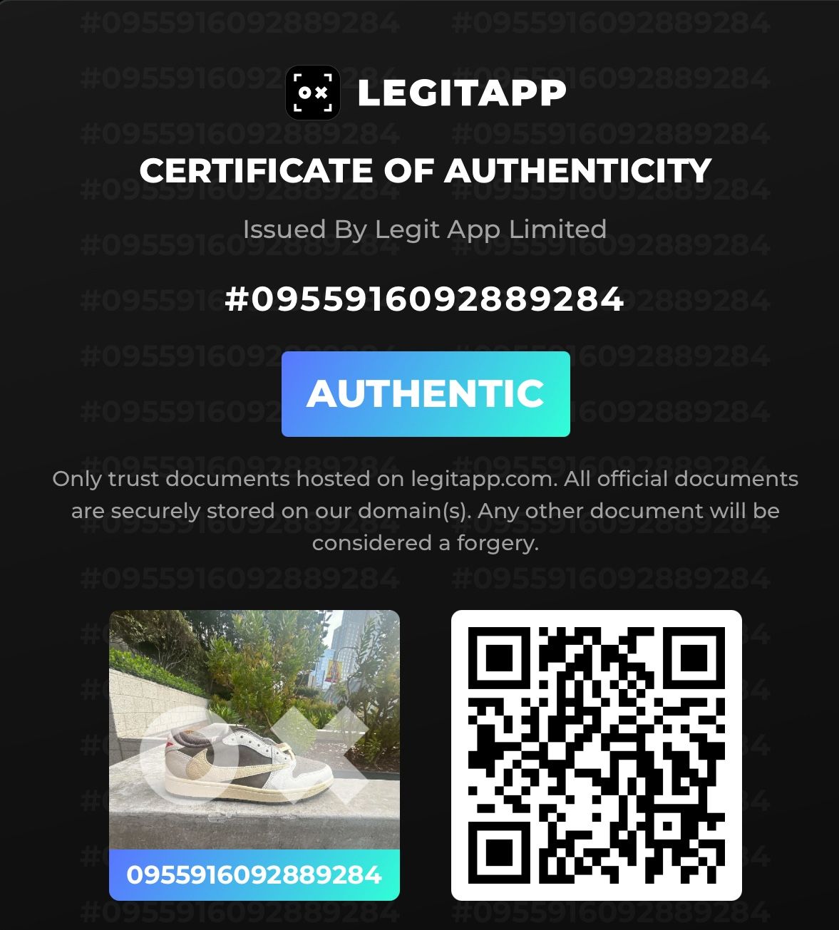 Jordan 1 Low TS Travis Scott Mocha SIZE 9.5