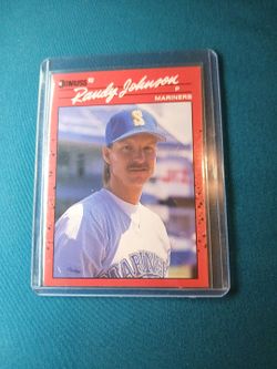 CIRCLE ON BACK 1990 Donruss Randy Johnson Baseball Card