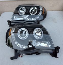 05-11 Toyota Tacoma LED DRL Projector Headlights Luces Focos Micas Faros Faroles Headlamps