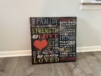 Family Wall Decor (Canvas)*