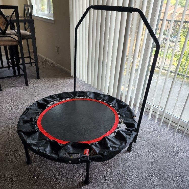 Urban Rebounder Trampoline with Workout Dvd & Stabilizing Bar