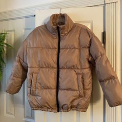 BP Cropped Dusty Rose Puffer XS 