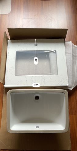 24” Marble Bathroom Vanity Counter Tip