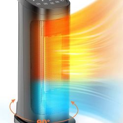 Space Heater, 1500W Portable Tower Space Heater, 3 Modes & Thermostat