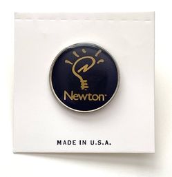 Vintage 1993 Apple Computer Newton Lapel Pin  epoxy dome