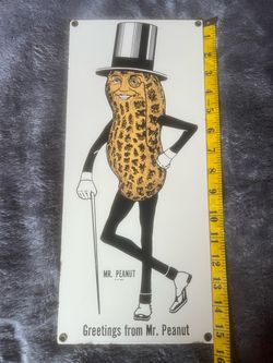 Mr. Peanut Planters Advertising Sign
