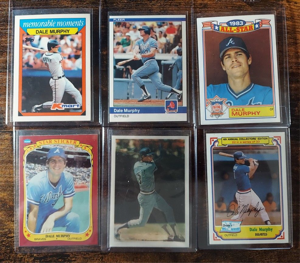 Dale Murphy Baseball Card Collection