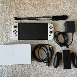 Nintendo Switch OLED Model HEG-001 Handheld Console - 64GB - White