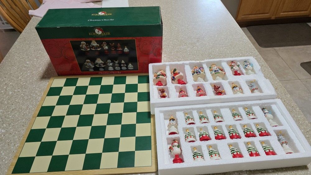 Kurt S. Adler Christmas Chess Set