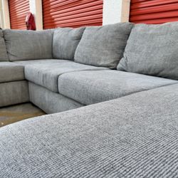 Grey U-Shape Sectional For Sale!