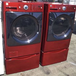 Kenmore Washer And Electric Dryer W/ Pedestal Storage 