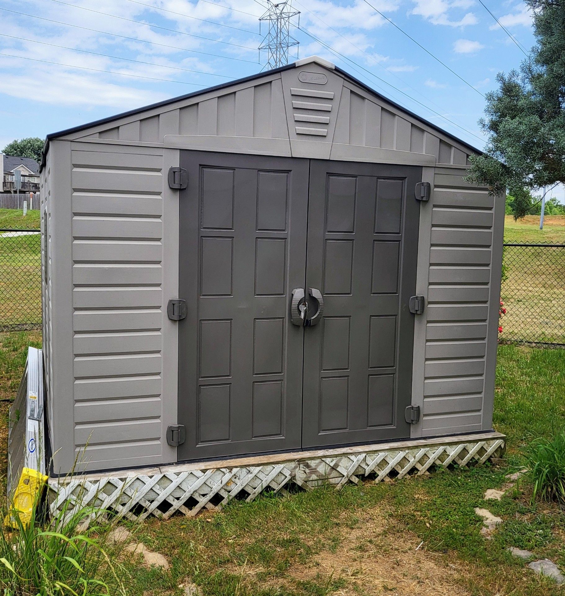 Resin outdoor shed