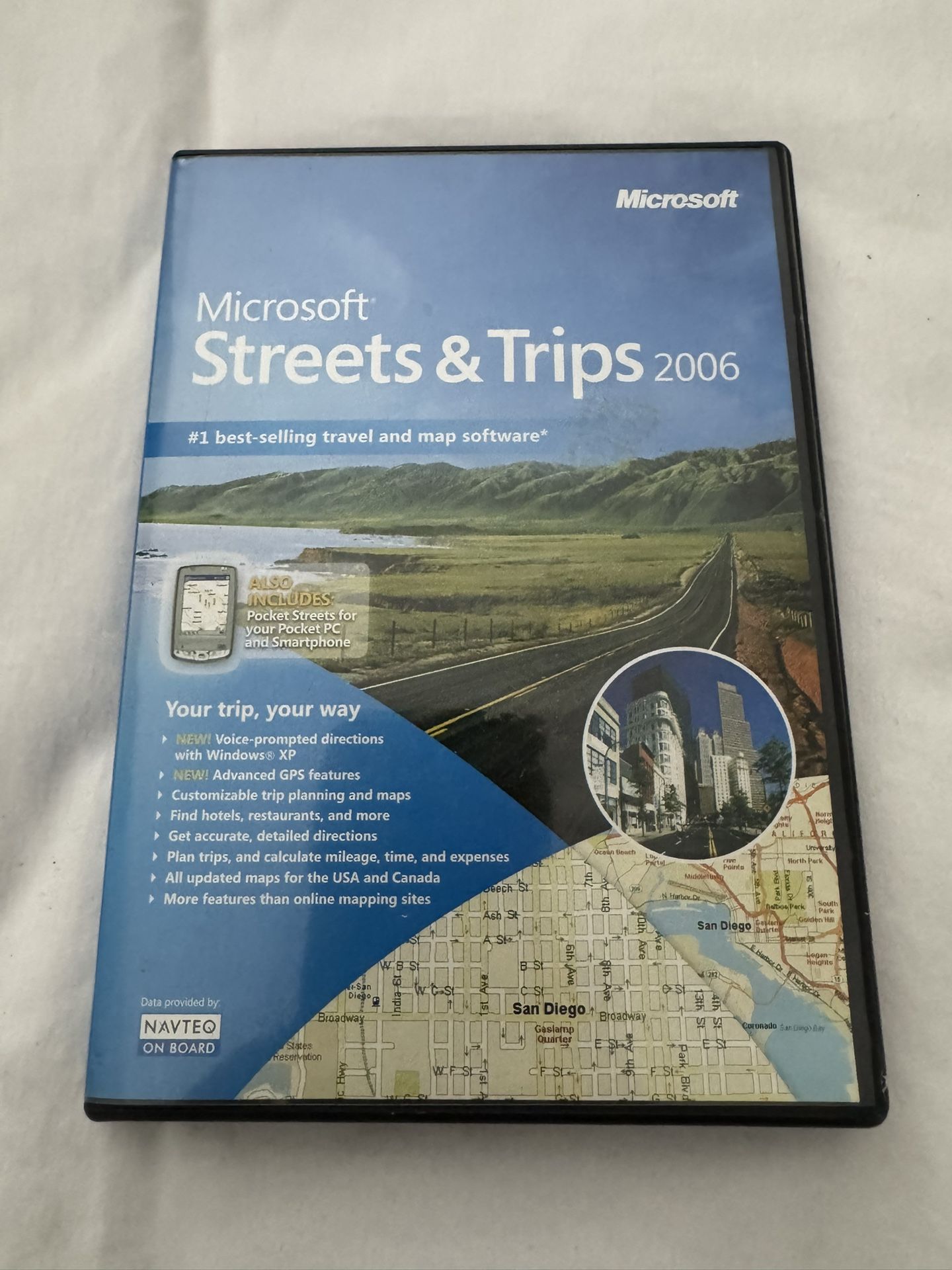 Microsoft Streets & Trips 2006 – 2 Discs, Manual & Case – Excellent Condition