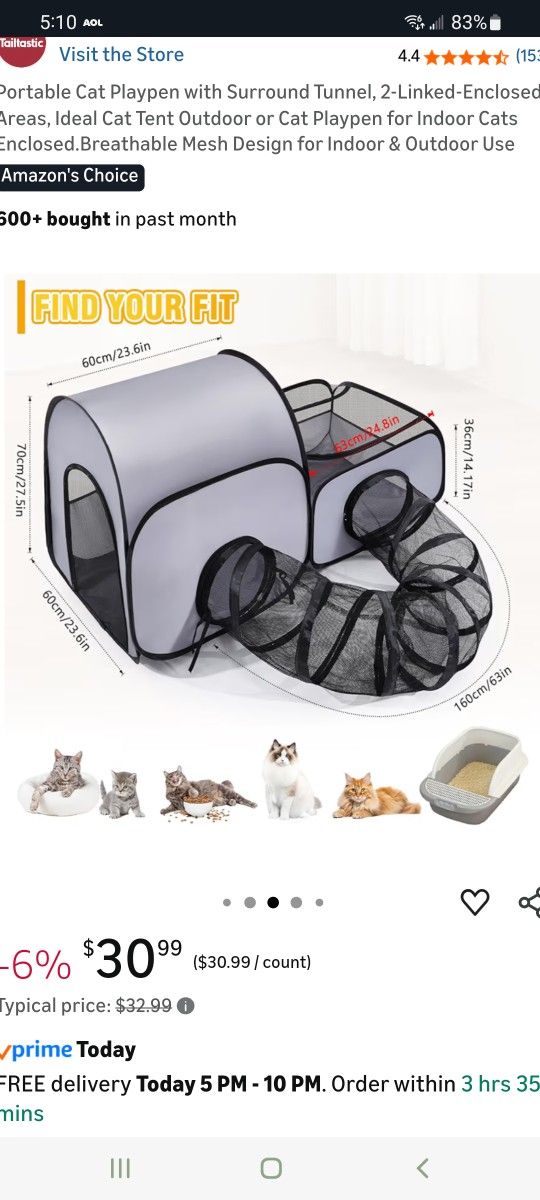 Pet Enclosed Paypen Tunnel