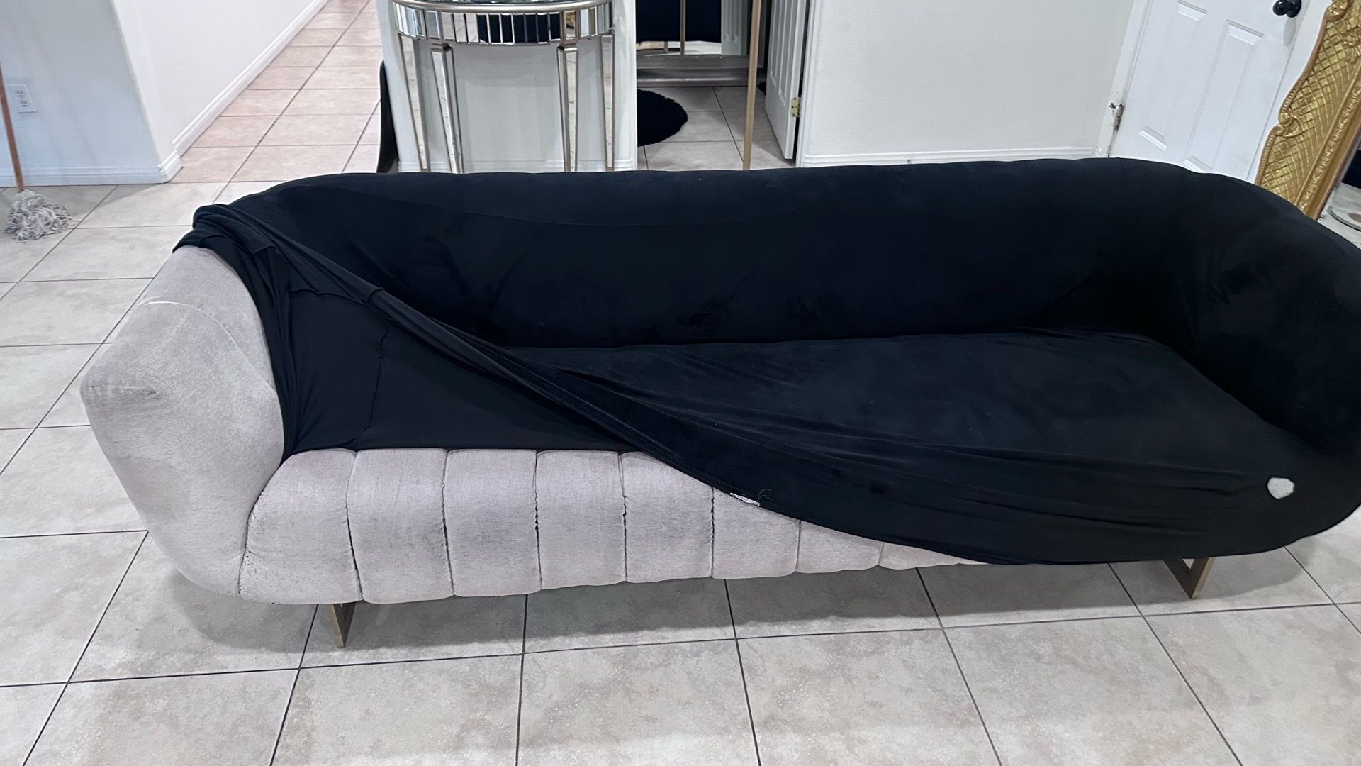 Large couch and chair