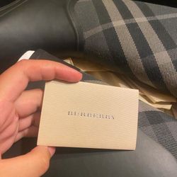 Burberry Clemence House Check and Rubber Rain Boots