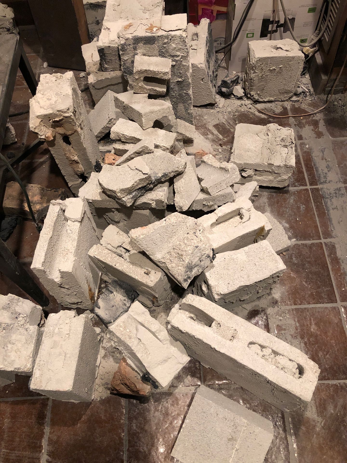 Free broken concrete pieces