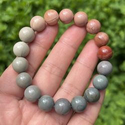 10mm Stretchable Natural Alashan Bracelet 