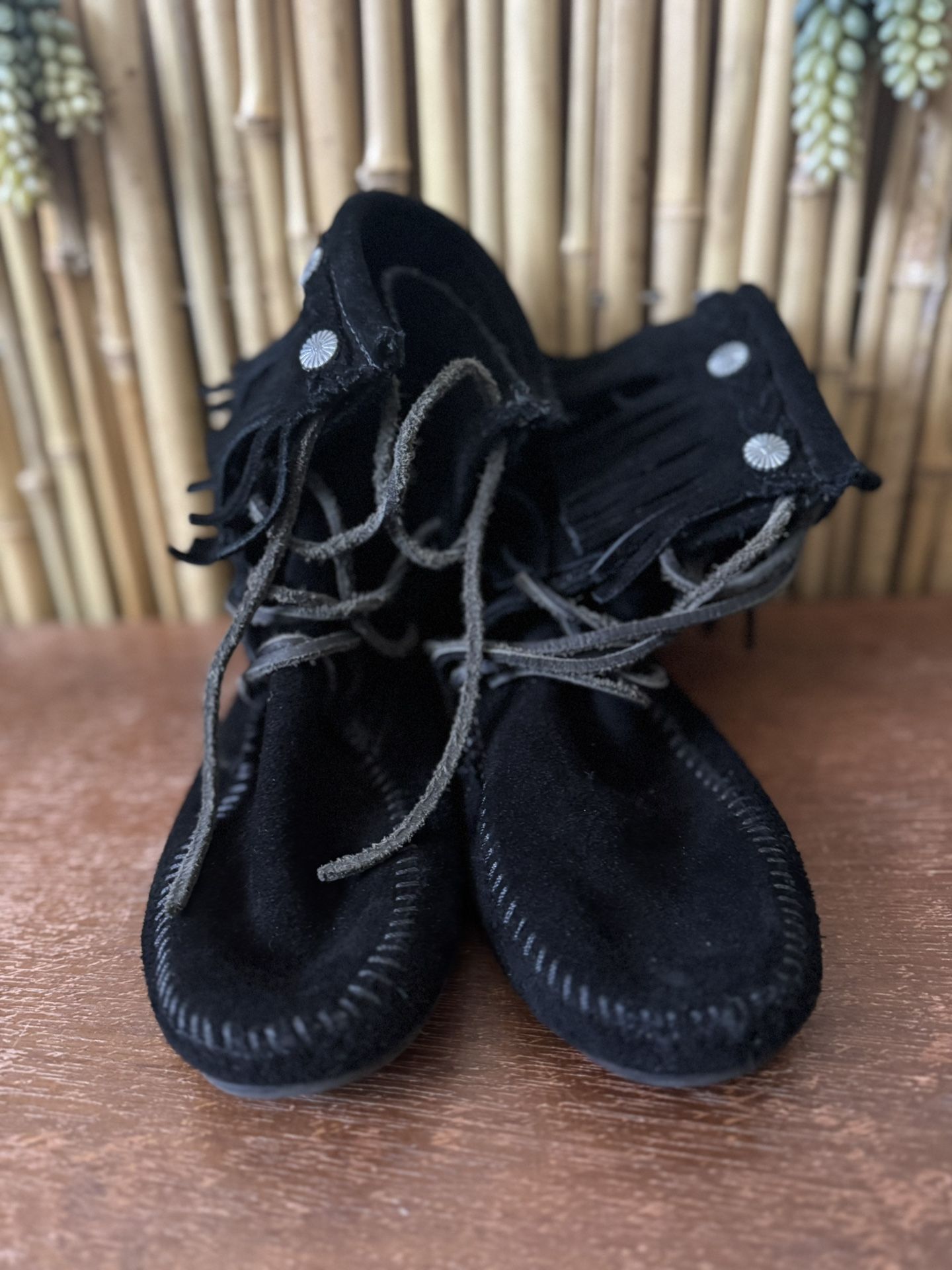 Black Moccasin Boots