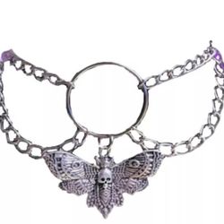 Goth Luna Moth Choker