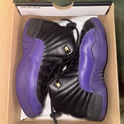 Jordan 12 Black/Purple 1y