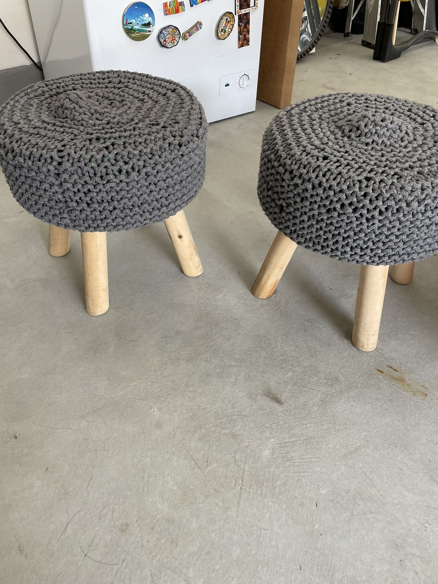 Small Woven UGG Stools