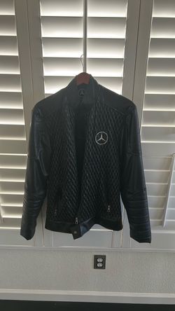 Mercedes-Benz Black Quilted Imitation Leather Jacket