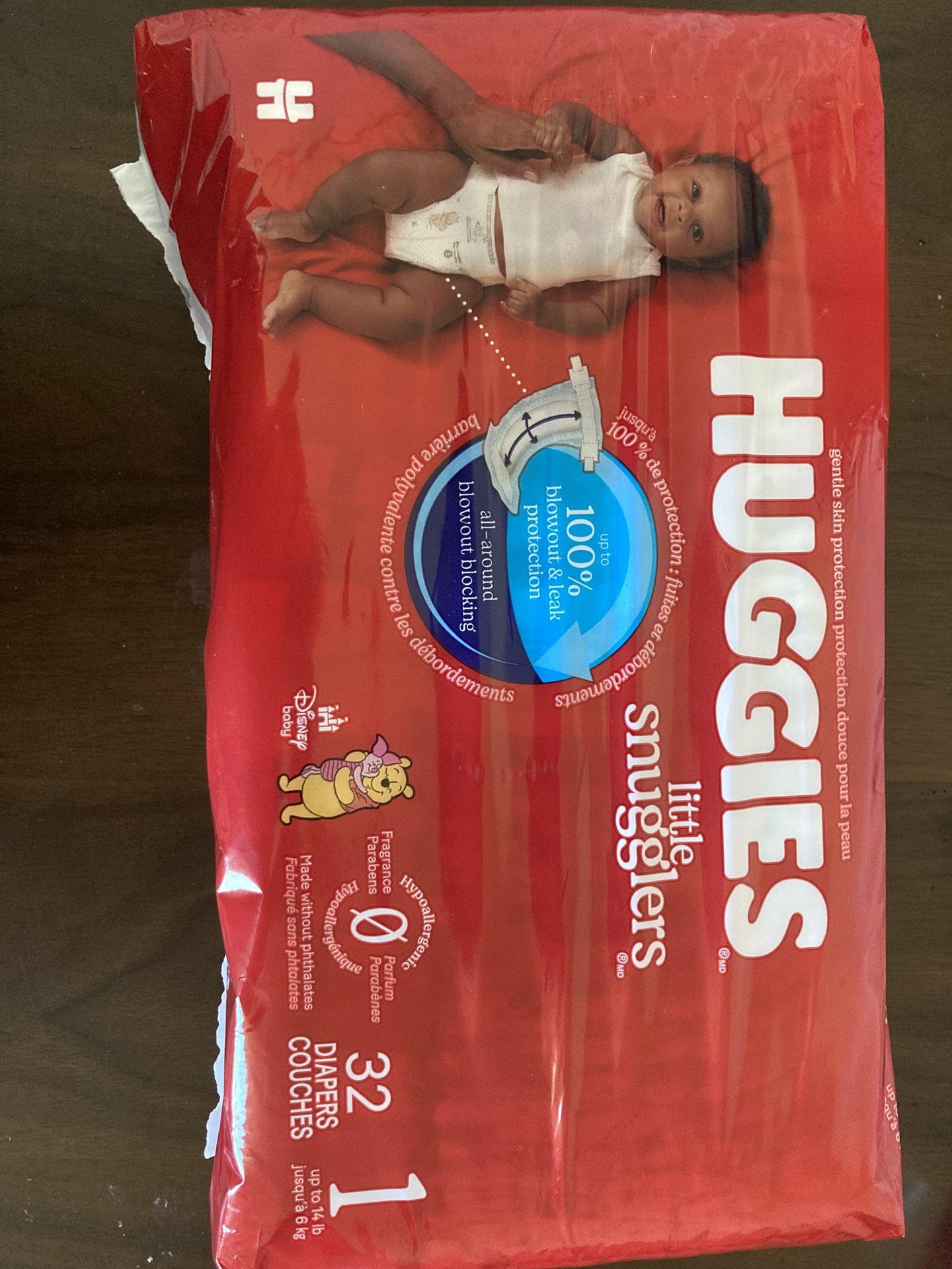 Huggies Little Snugglers Size 1 Diapers – New, Unopened Pack