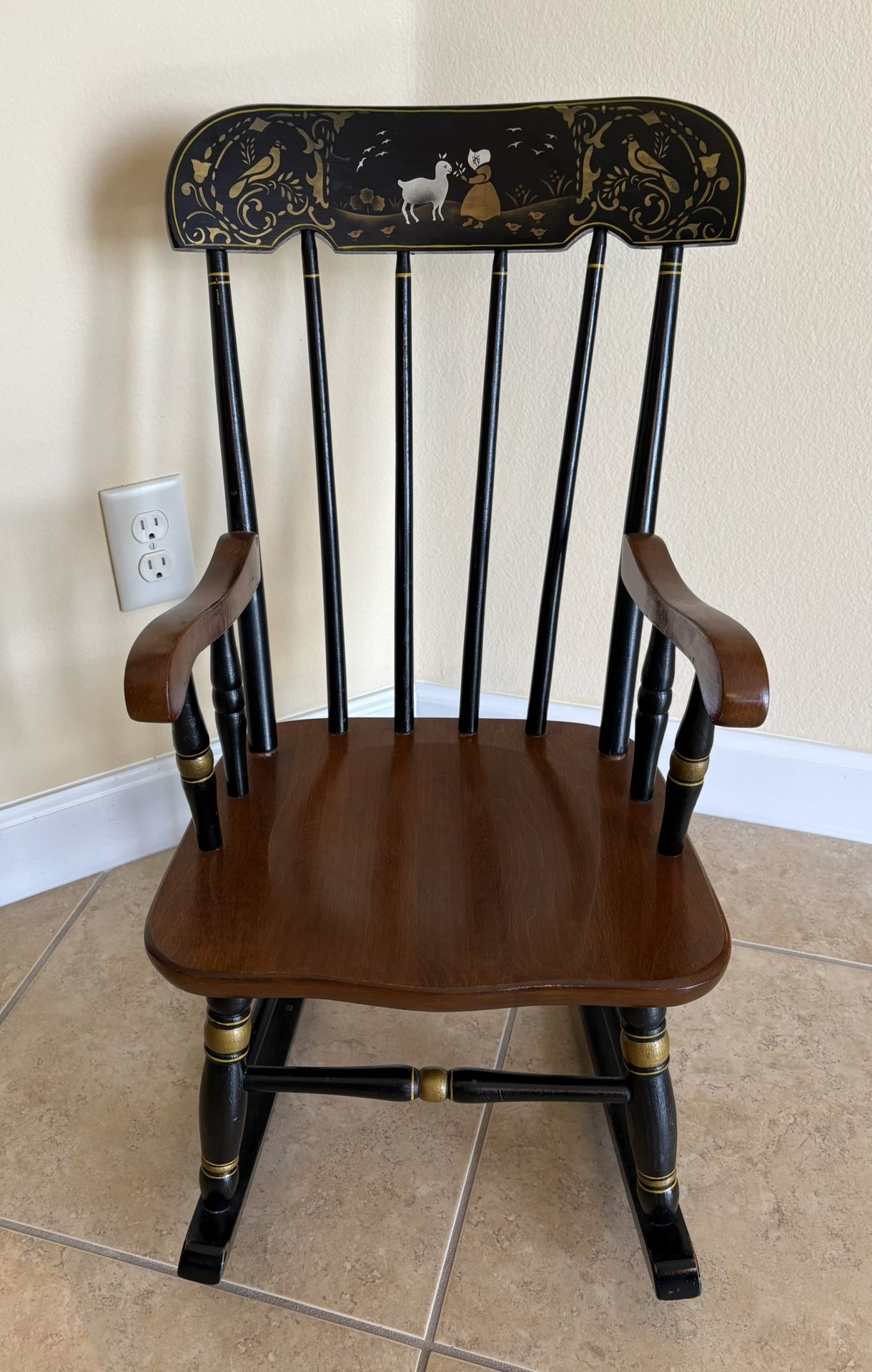 Child’s Hand Painted Rocking Chair