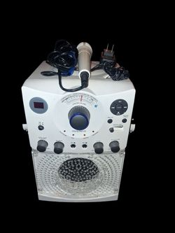 Singing Machine SML385BTW Bluetooth Karaoke Machine - Brand New w/ Mic