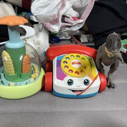 Kids Toys Bundle Fisher-Price Phone Dino Corn Toy