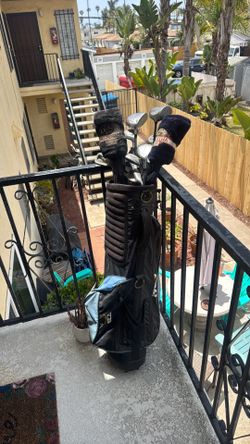 Golf bag, clubs, hybrids starter kit