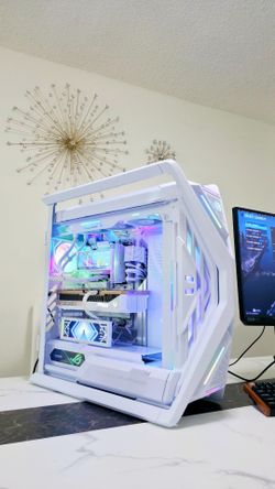 ULTIMATE WHITE RTX 5080 GAMING BEAST 🔥 Ryzen 9 9950X3D2 | ASUS ROG Hyperion | 4K/240Hz Ready