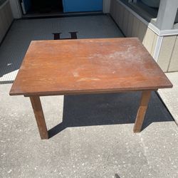 Small wooden table