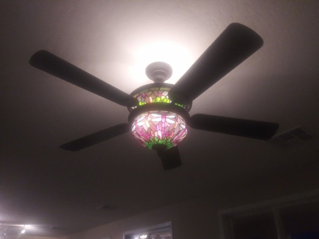 Ceiling fan and dragonfly l8ght