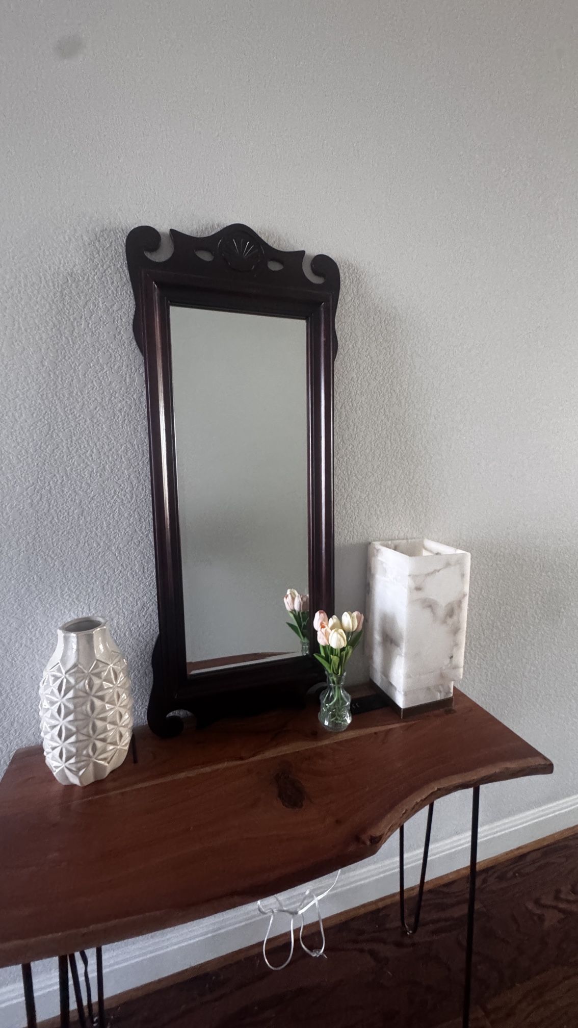 wooden mirror