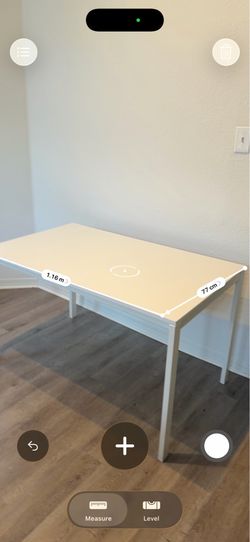White dining table
