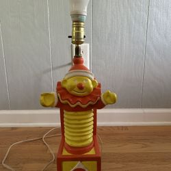 Vintage Jack in the Box lamp 