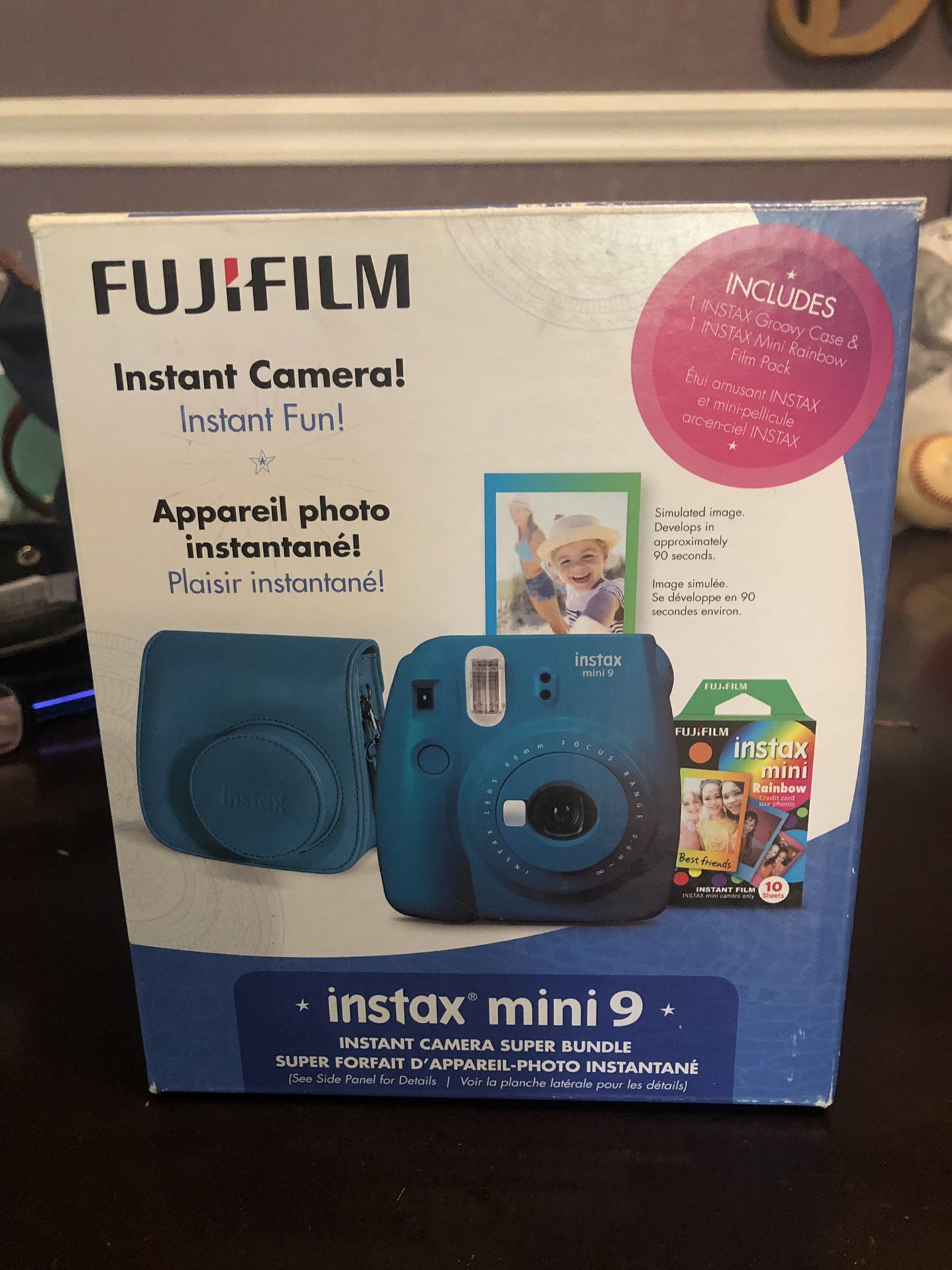 Fuji Instant Camera, cover and film