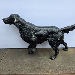 Vintage Cast Metal Irish Setter Coin Bank