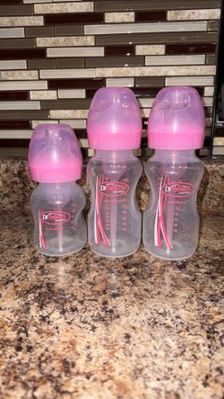 Dr Brown’s Pink Wide Neck Bottles