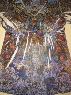 Fancy shirt with sequences ,size Small