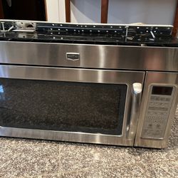 Maytag Stainless Steel Over-the-range Microwave Nob
